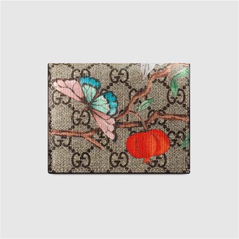 portacarte gucci fiori|Gucci .